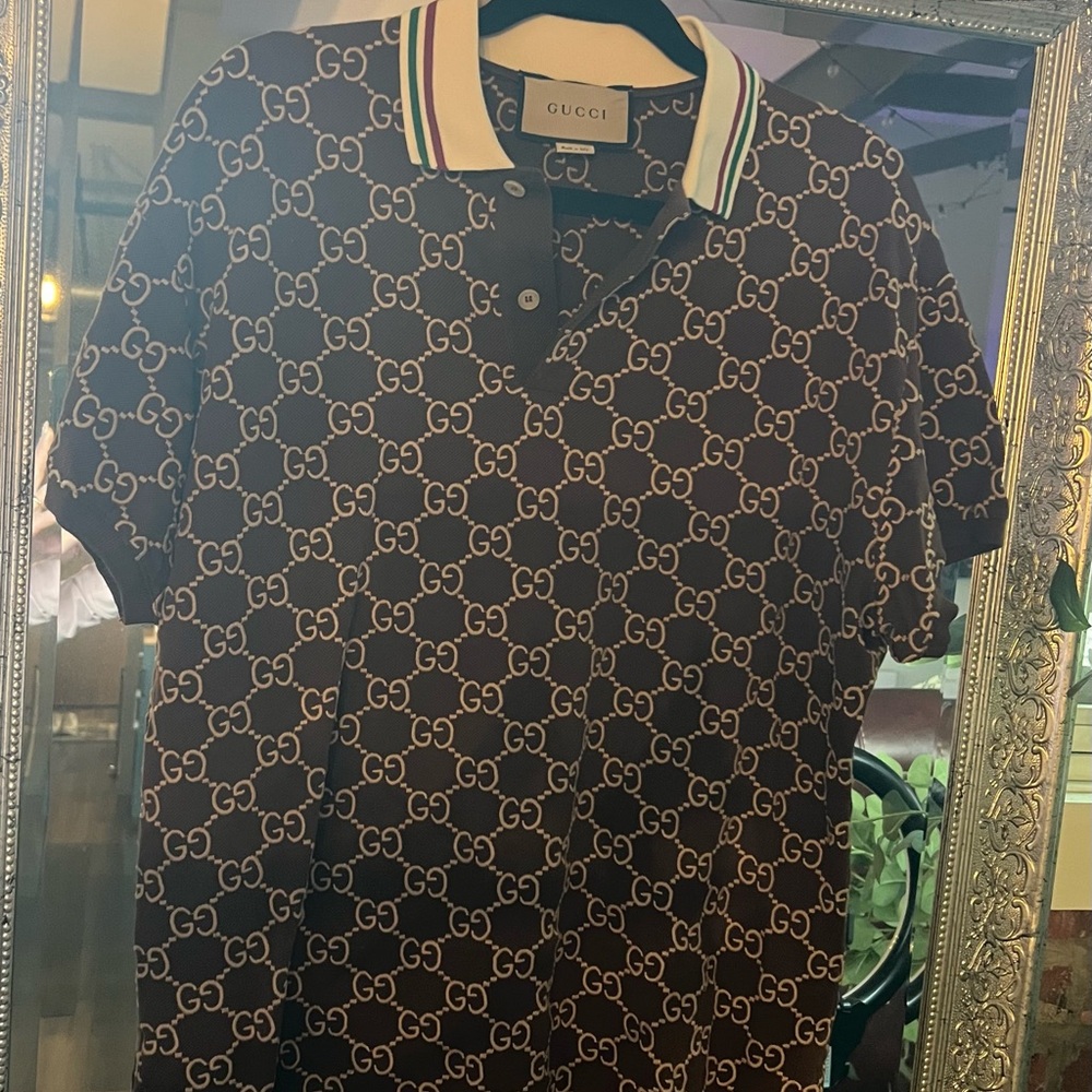 Gucci Men's Black Polo Shirt